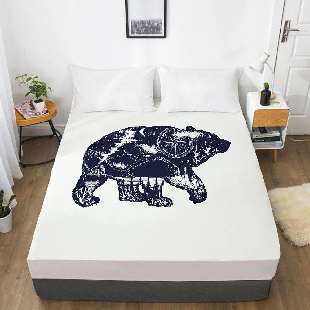 Простыни на заказ, наматрасник с резинкой, 3D простыня, постельное белье 150x200, 200x220, простыня, постельное белье в богемном индийском стиле