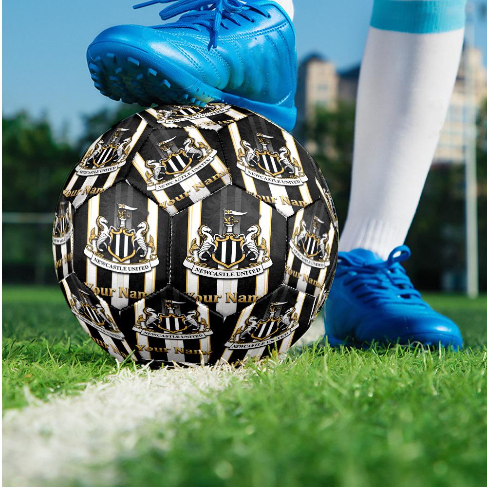 Newcastle United FC Fashion Size 5 Football Wearproof Non‑Slip Soccer Ball For Sports Training Entertainment Use