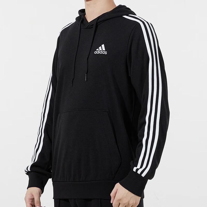 Adidas Спортивный повседневный пуловер, мужские топы, черный GK9062