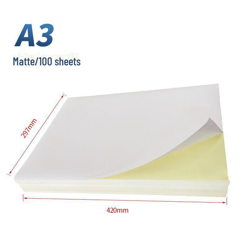 Glossy A4 Self-Adhesive Paper for Laser Printers & Inkjet Labels