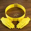 2026 Yellow Two Plam Hands-Free Sun Visor Headband Summer Caps Outdoor 3D Printed Plastic Creative Sun Hat Party Decoration Hat