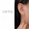 Advanced Bow Earrings and Screws for Women's Niche Design New Versatile Earrings