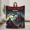 Плед с изображением Дракулы Брэма Стокера Флисовый Летний для Кондиционера Портативный Очень Теплый Пледы для Кровати Офиса Покрывала