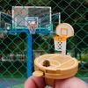 Fingertip Basketball Court Mini Toy Portable Pitching Device 3D Printed BPA-Free Fun Game for Travel Hiking