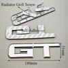 gjbmq10 3D Metal Logo GT Car Rear Boot Trunk Emblem Fender Side Front Grille Badge Sticker Decals For Mustang GT Accessories