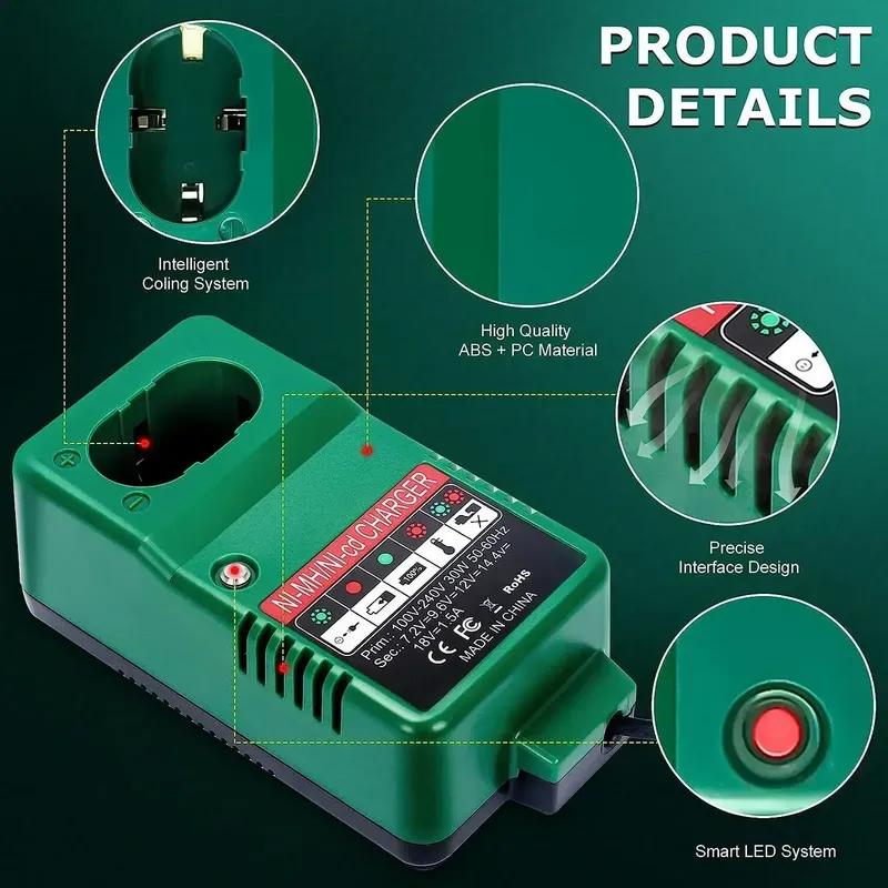 Для зарядного устройства Makita PA12 DC1804 DC1822 DC1414 7.2V 9.6V 12V 14.4V 18V NI-CD&NI-MH Запасной для электроинструмента Штекер US EU UK AU