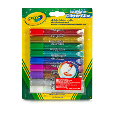 Crayola | Набор клея | С блестками (стирающийся), 9 шт.