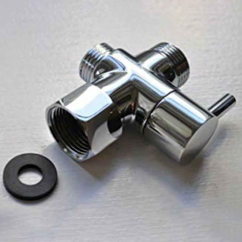 Shower Head Diverter Valve Rotating joint Replacement Chrome Plated Brass