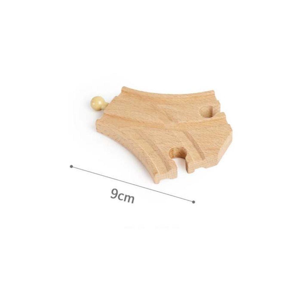Children Wooden Track Accessories Train Track Toys Track Connector Toys Wooden Track Railway Toys
