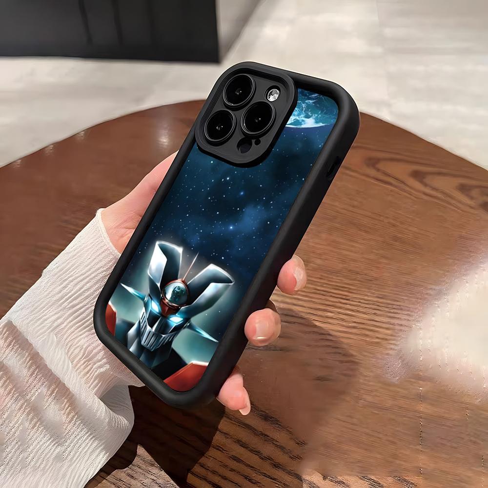 Чехол для телефона-робота Mazinger Z для iPhone 17 Pro Max 15 Pro 16 14 Plus 12 13 Mini 11 Pro Ударопрочный Мягкий Чехол