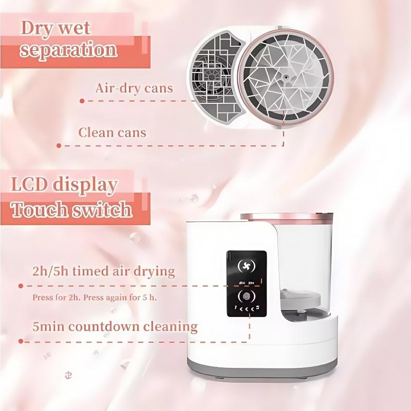 Electric 3 IN 1 Makeup Brush Cleaneing Machine Makeup Brush Dryer Portable Automatic USB Cosmetic Brushes Cleaner Tool