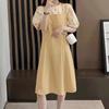A-line Suspenders Dresses Women Dot T shirt Dress All-match Two Piece Set Dress  Student