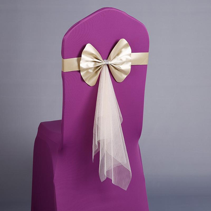 LANLE пояса для стула, высокая эластичная спинка стула, галстук-бабочка, ленты для стула, ленты для свадьбы, вечеринки, Рождества, дня рождения