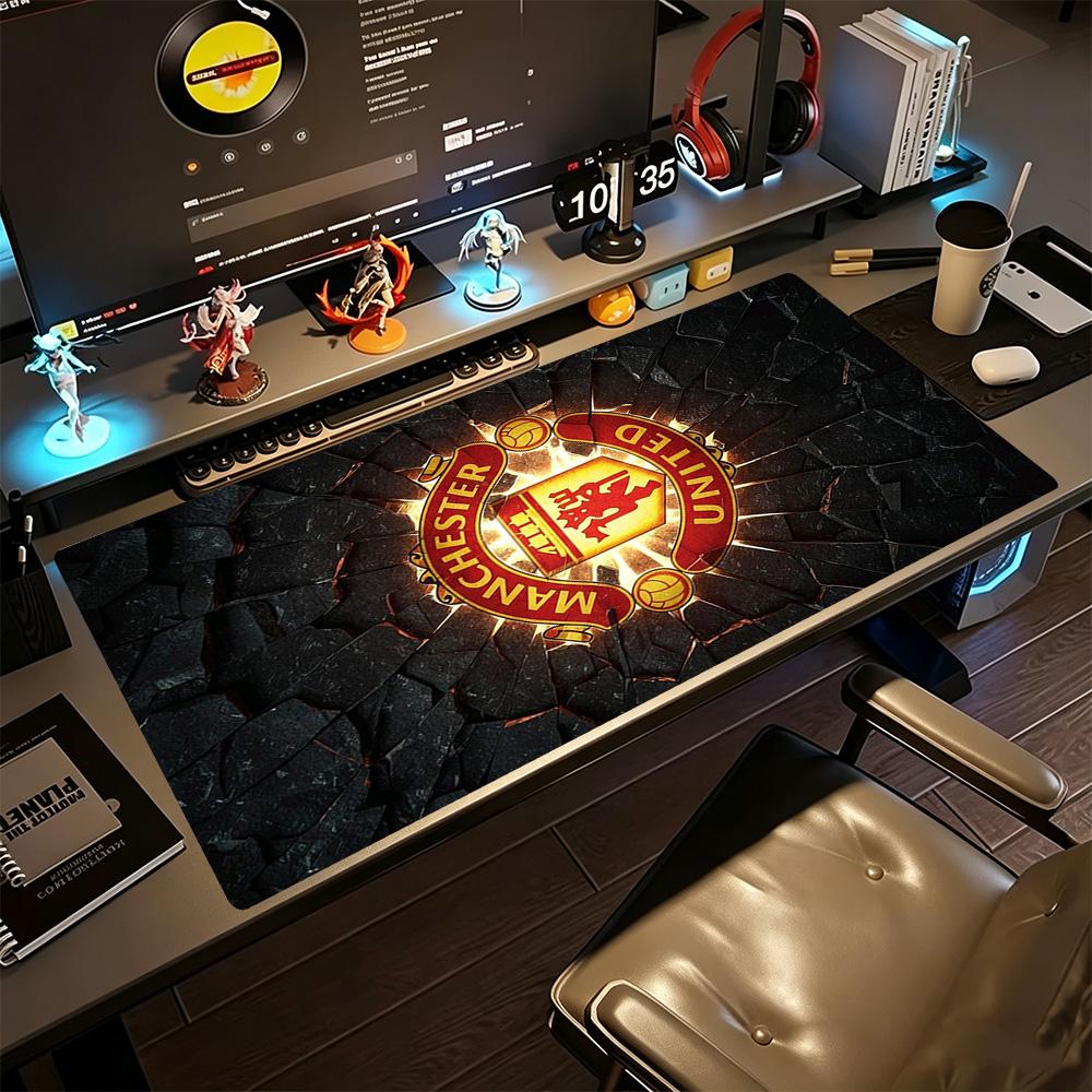 Manchester Gaming Mouse Pad Desk Mat Computer Desk Mat Non-Slip Rubber Bottom Computer Decor Item Office Use