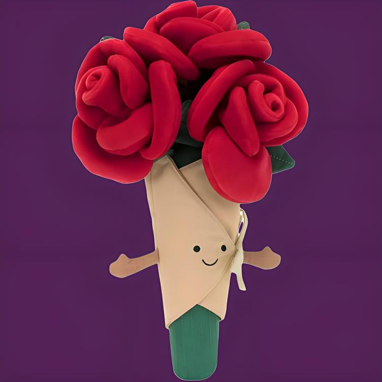 Jellycat Ручные куклы-розы Плюшевая кукла высотой 30 см