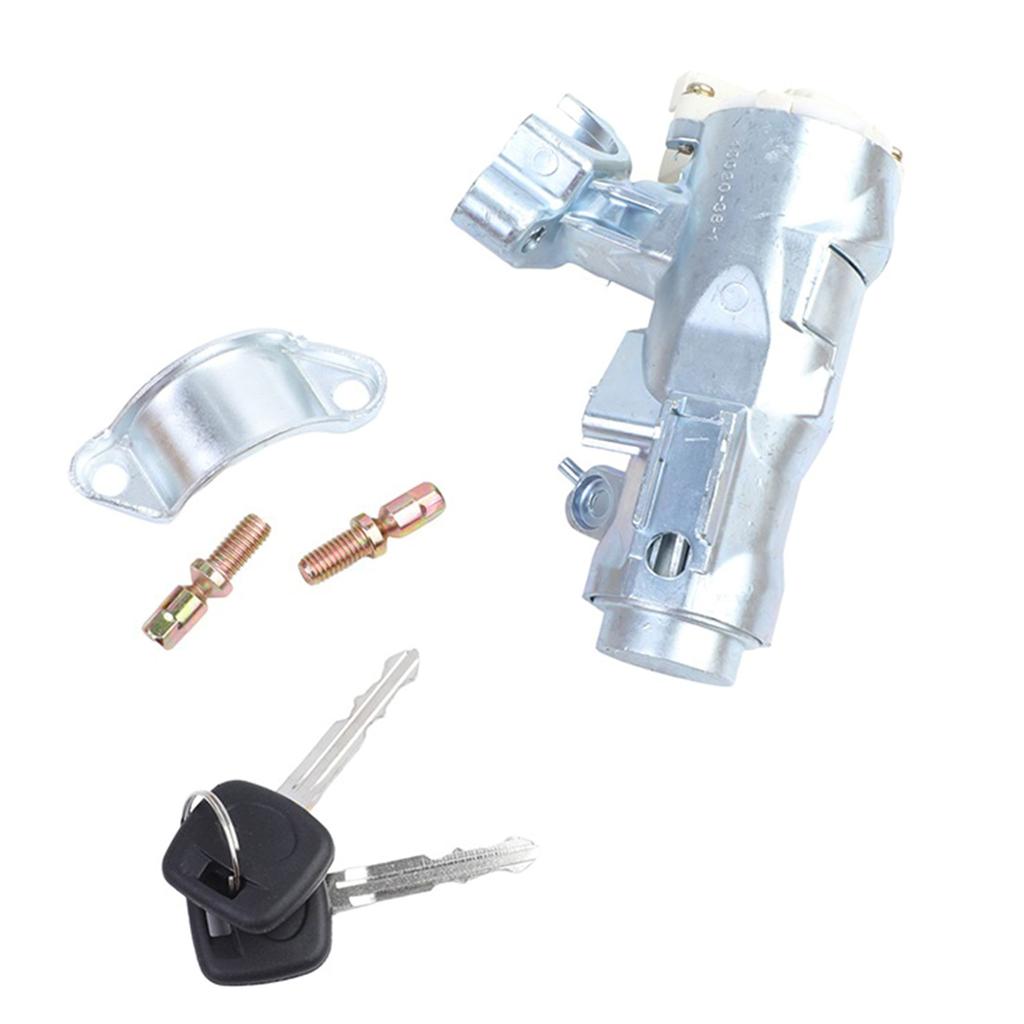 Прочный комплект ключа зажигания и цилиндра замка, цилиндра замка двери с 2 ключами, замена, совместимый для 45020-12-11 1998-02