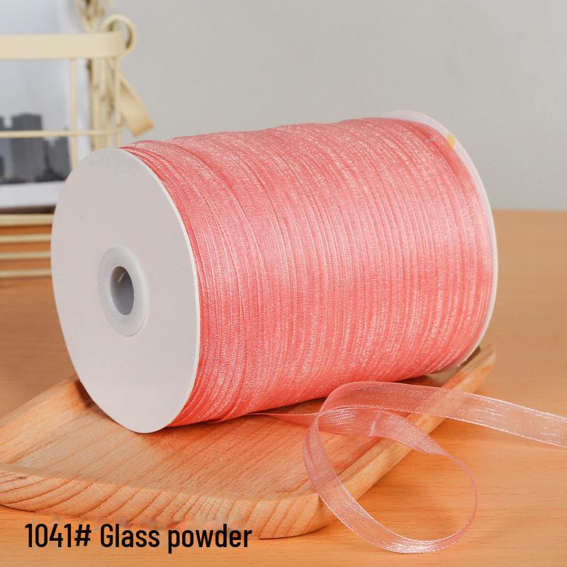 1 см прозрачная снежная пряжа лента для аксессуаров для волос и подарочных пакетов