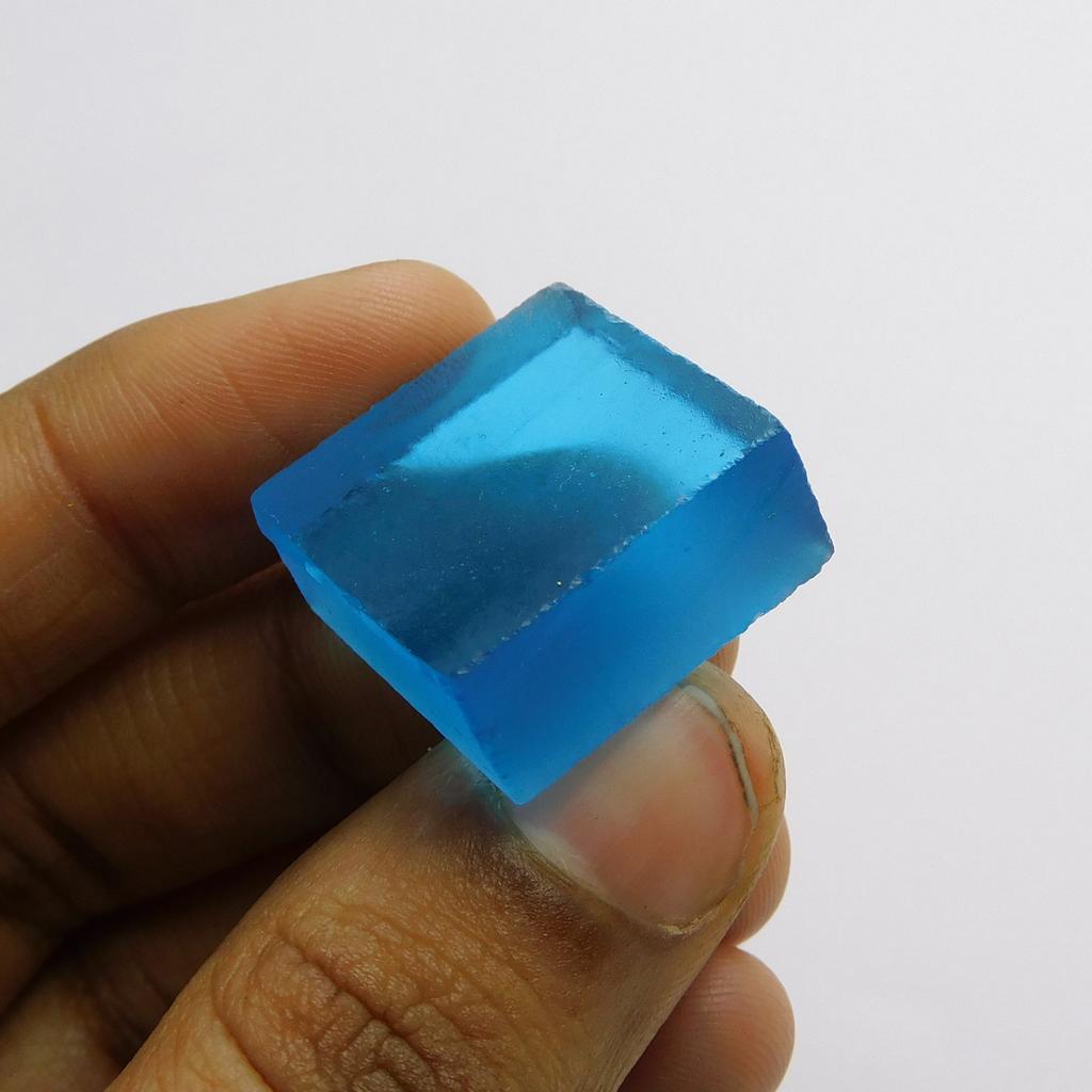 Natural Blue Sapphire Loose Gemstone 47.5 ct Uncut Rough September Birthstone for Gem Collections