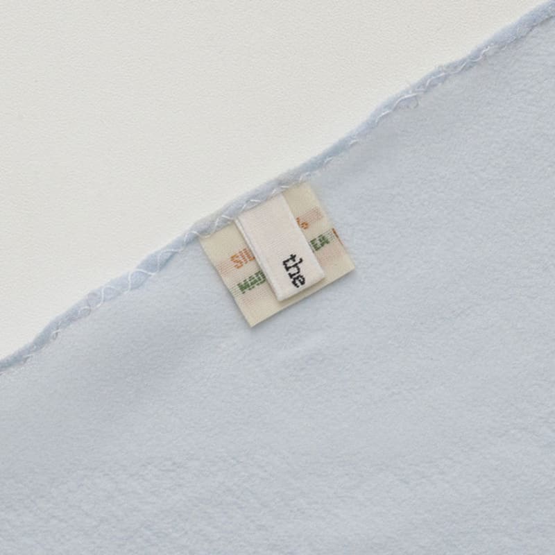 THE RYE Silk Chiffon Scarf(Light Blue)