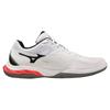 Mizuno Обувь для бадминтона Wave Fang 2 Fit Grip Stability Resilience Hard Hitter см 3E Белый/Черный/Розовый 26.5