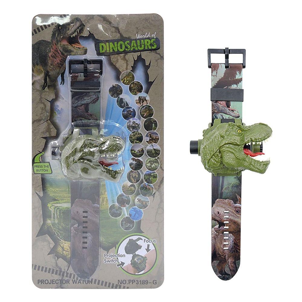 Students Clock LED Educational Toy Digital WristWatch Dinosaur Projection Watch Cartoon Kids Watch