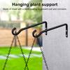 2 Pcs Metal Plant Hangers Coated Wall Mounted Hook Hanging Plant