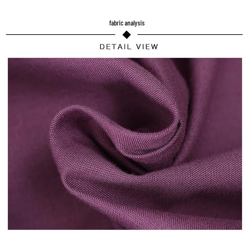 Летнее платье миди большого размера из хлопка и льна для женщин - Модный стиль, молодящий для мам среднего возраста