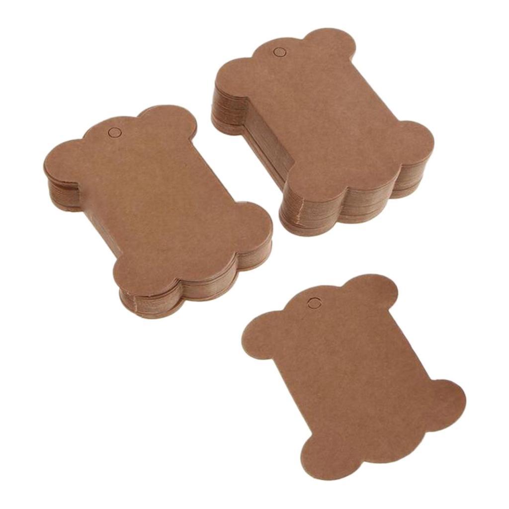 30 Diaper Cards Wood Paper Card Yarn Maps 10.2x7.8cm, Nature for Ligaments