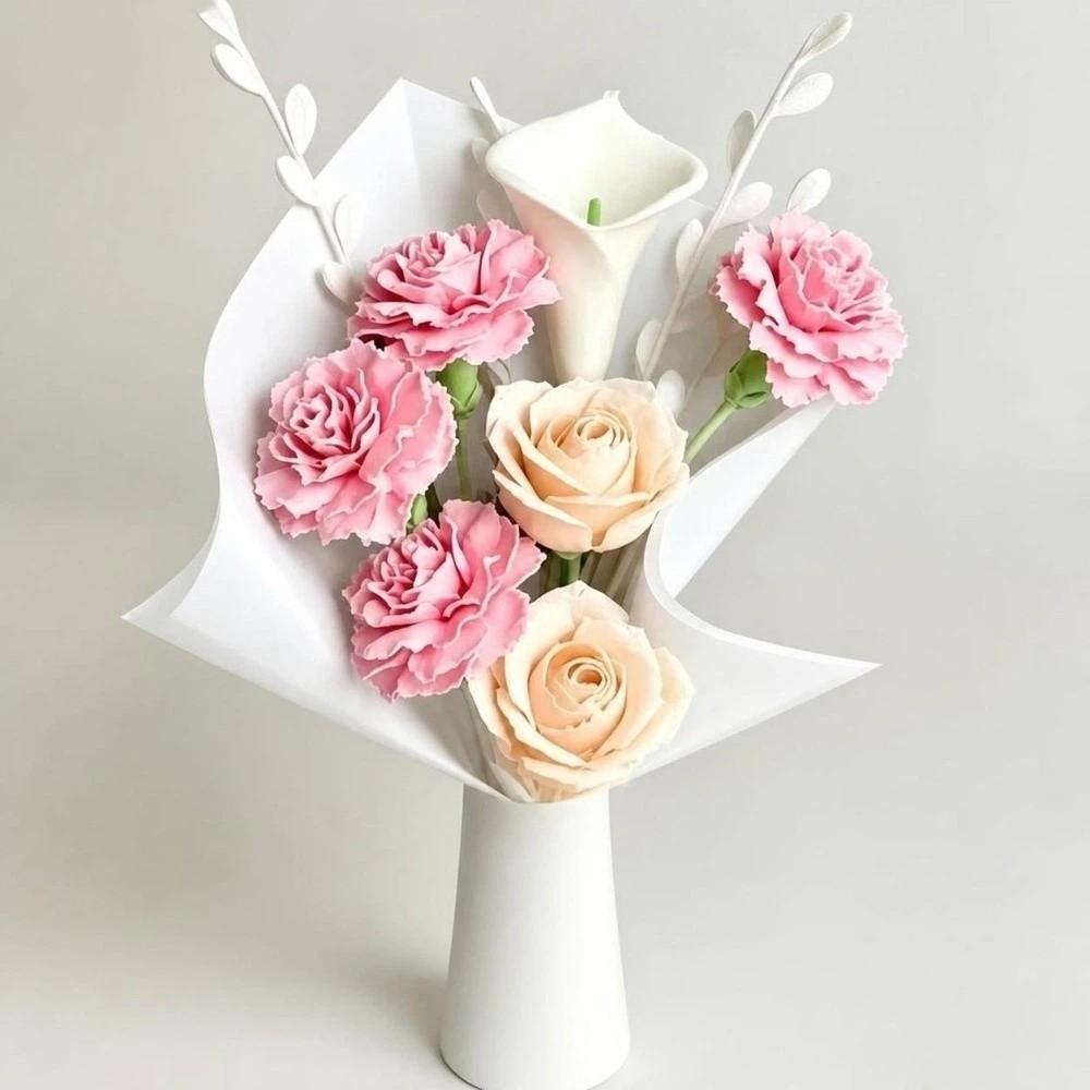 Nordic Style Flower Bouquet Vase Irregular Desktop Flower Vase Flower Display Container Gift