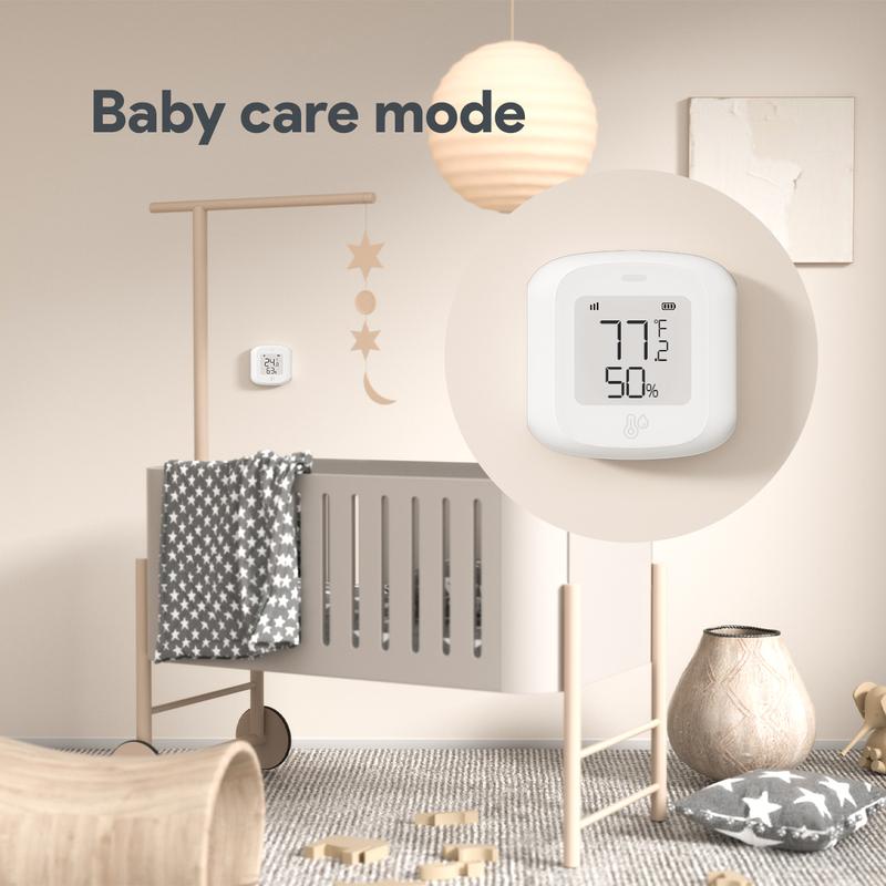 ZigBee / WIFI Temperature Humidity Sensor For Tuya LED Screen Smart Linkage Thermo-hygrome Voice Control For Google Home Alexa