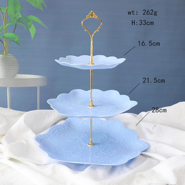 Three-Tier Dessert Display Stand for Parties and Weddings