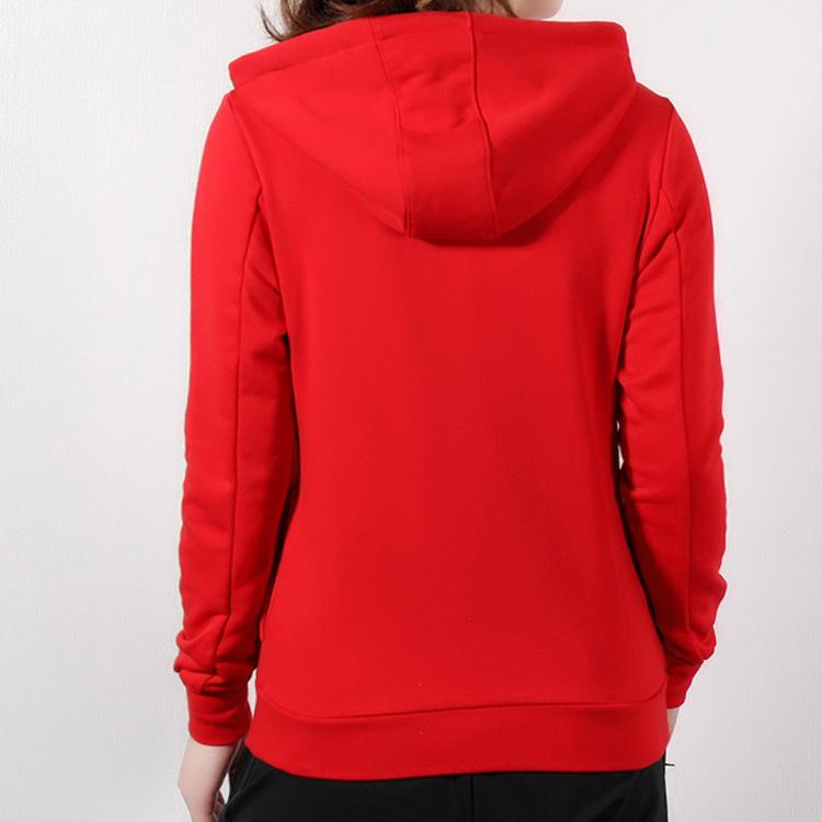 Adidas Neo Sweatshirts Women's Light Scarlet Hooded Moderate Regular DZ7602