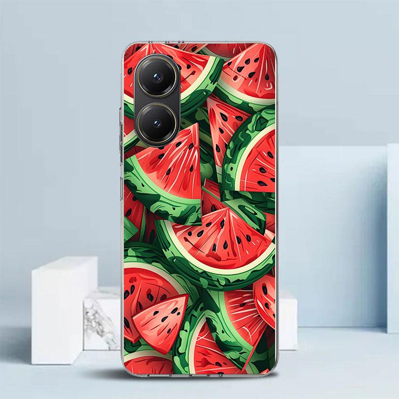 Чехол для телефона 'Арбузное лето' для Xiaomi Poco F7 Ultra X5 X6 X7 Pro M7 Redmi 15C 15 13C 13 12C 12 10C 10 10A 9 9C 9A 9T Cov
