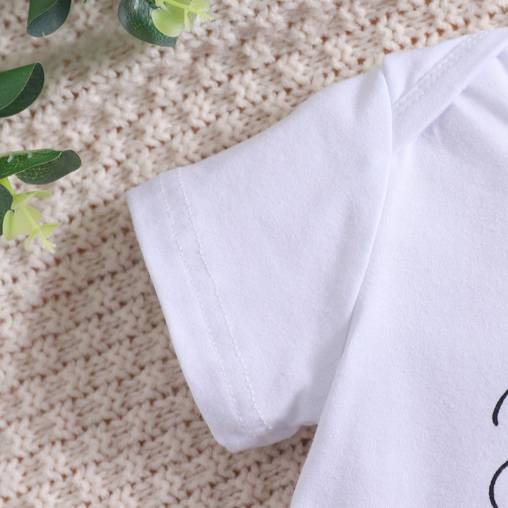 Боди для новорожденного с принтом «Папочка, я люблю тебя» из хлопка, комбинезон с короткими рукавами