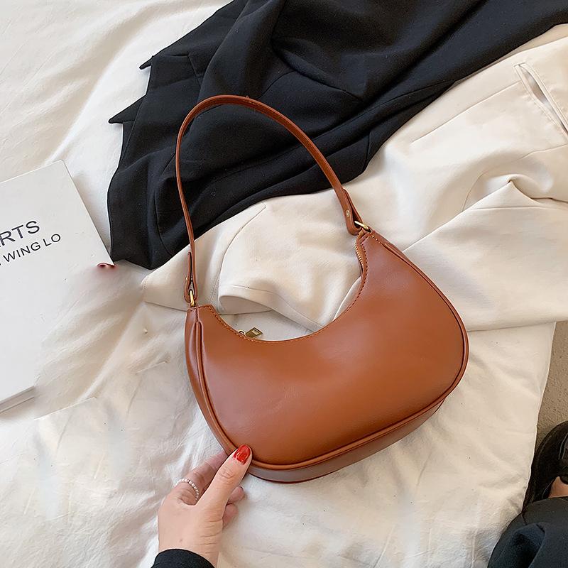 Модная новая сумка для подмышек для женщин, сумка на плечо из искусственной кожи, винтажная сумка для пельменей, дизайнерская портативная сумка для девочек, сумки-тоут