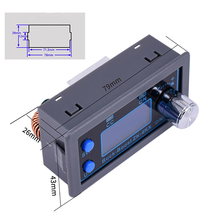 Модуль понижающе-повышающего преобразователя постоянного тока 0,5-30 В 4 А CC CV регулятор напряжения ЖК-дисплей