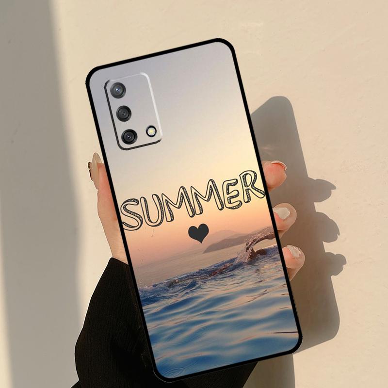 Love Summer Case For Oppo A18 A38 A58 A78 A98 A74 A94 A54 A15 A17 A57 A6 A5 Pro A16 A76 A96 A40 A60 A80