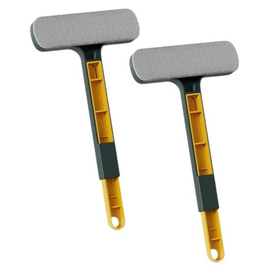 2 in 1 Window Screen Cleaning Brush with Extendable Handle Removable Lightweight Reusable Screen Cleaner Handheld Window Cleaning