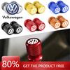 Для VOLKSWAGEN VW 4 шт. Колпачки для клапанов колес автомобиля Алюминиевые герметичные крышки Значок Эмблема для VW Volkswagen Golf Polo Passat Tiguan