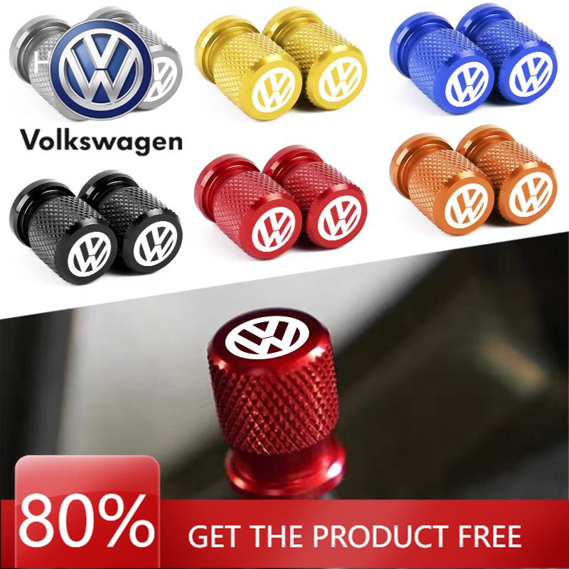 Для VOLKSWAGEN VW 4 шт. Колпачки для клапанов колес автомобиля Алюминиевые герметичные крышки Значок Эмблема для VW Volkswagen Golf Polo Passat Tiguan