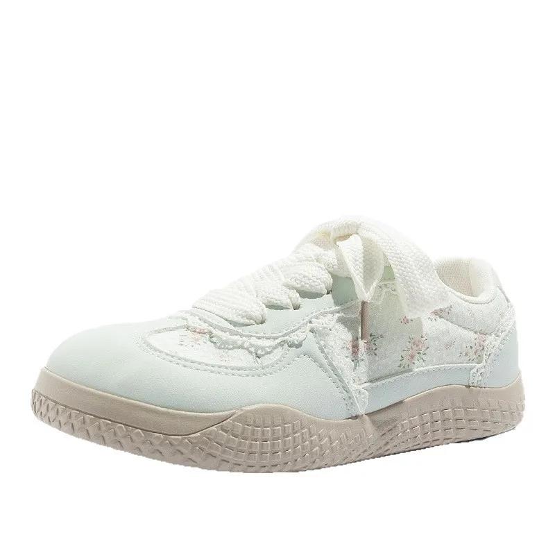 Flat Bottom Women'S Board Shoes Summer New Fashion Breathable Heightening White Sneakers Soft Bottom Rubber