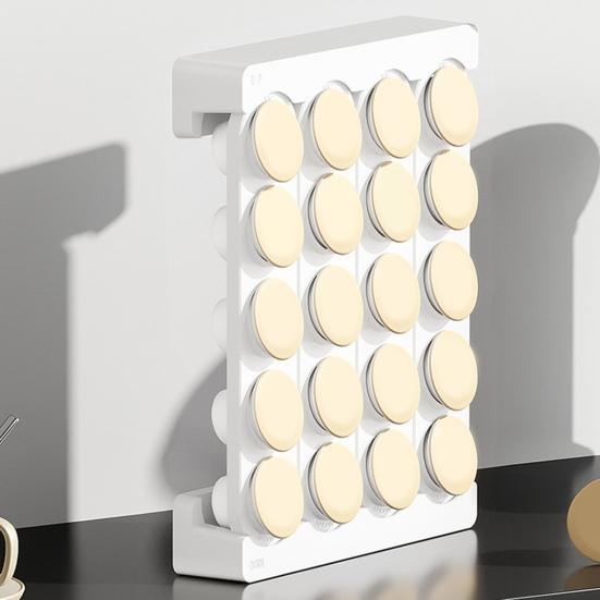 20-Slot Coffee Pods Holder Large Capacity Storage Rack for K Cups BPA-Free Coffee Capsule Display Cabinet for Countertop Drawer