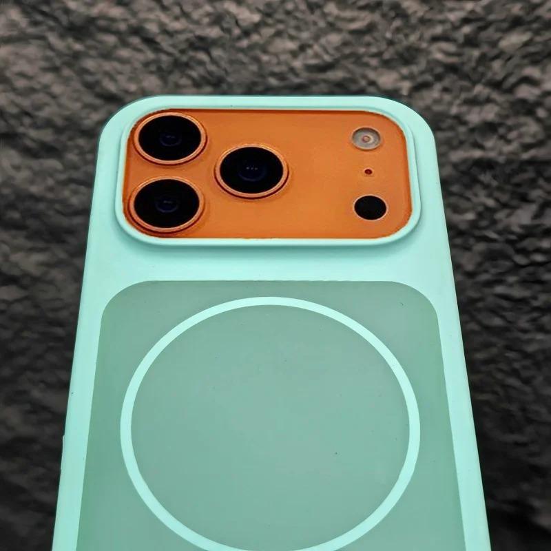 Роскошный Чехол из Жидкого Силикона Конфетного Цвета для iPhone 17 Pro Max 17Pro Мягкие Бамперные Чехлы для iPhone17 Pro Max Магнитный Чехол
