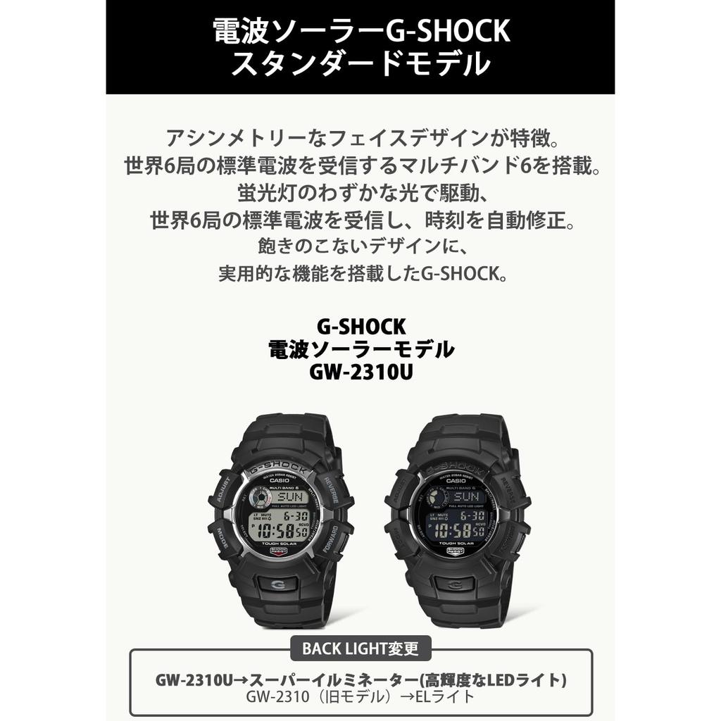 Casio Мужские радио-солнечные часы G-Shock Черные GW-2310UFB-1JF [Официальная японская версия]