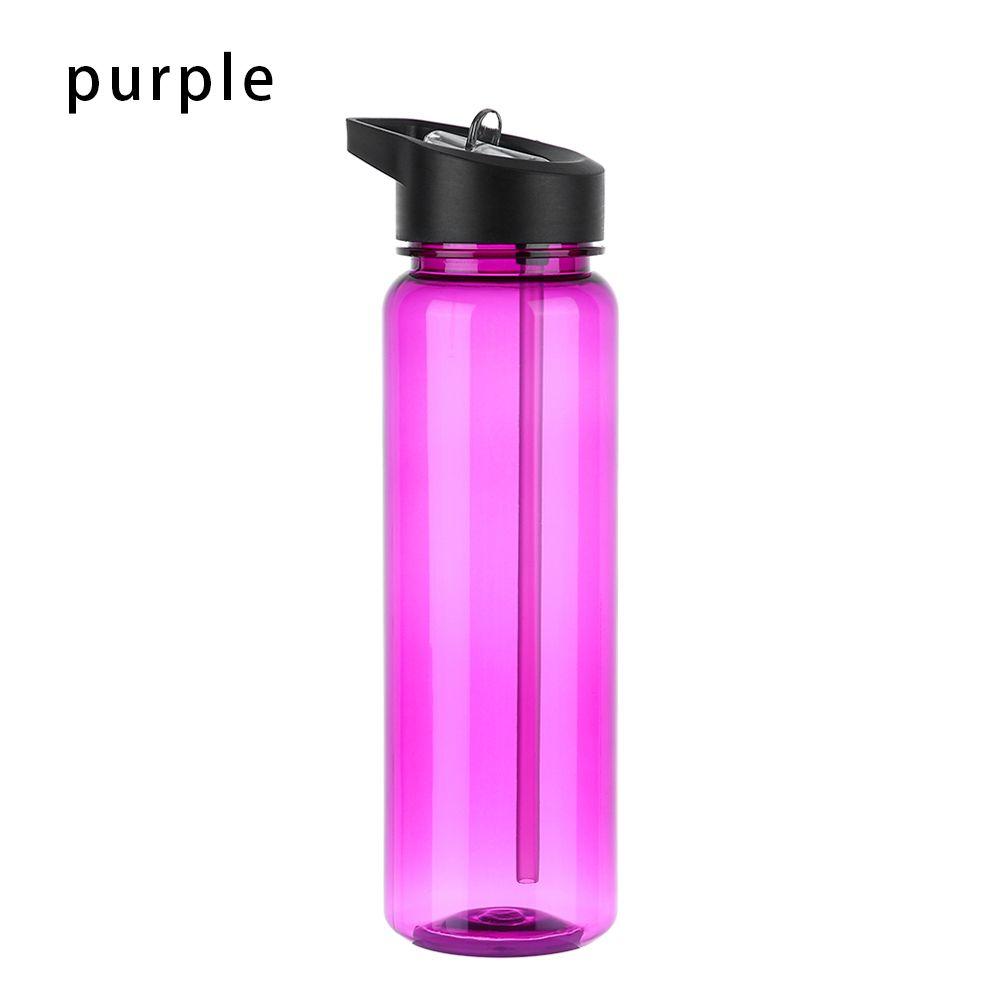 750ml Sport with Straw Leakproof Drinking Cup Food Degree Plastic Water Bottles Clear