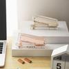 Rose Gold/Gold Desktop Stapler Stationery Accessories Gift Transparent Acrylic Standard Stapler Stapler for Home School Office