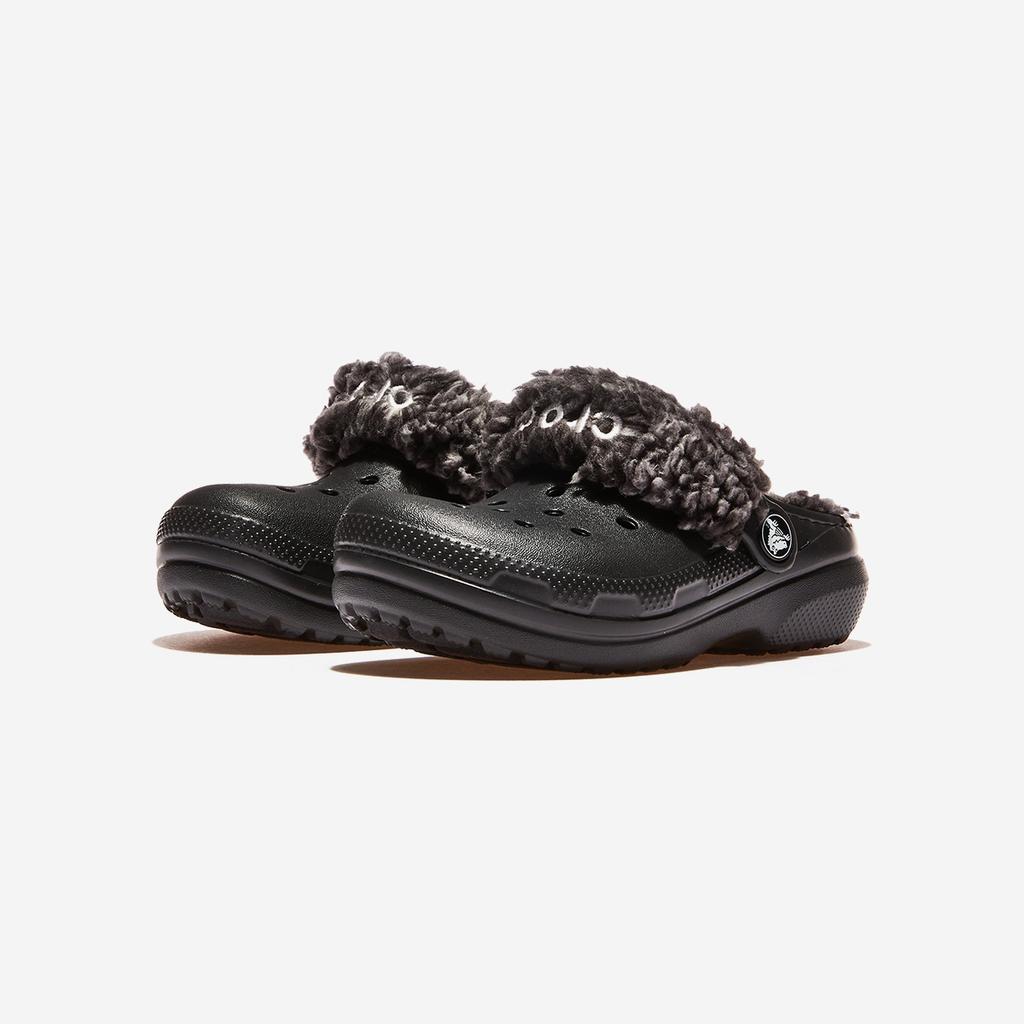 Crocs Классические клоги на флисовой подкладке для малышей [CRS212857-BLACK]