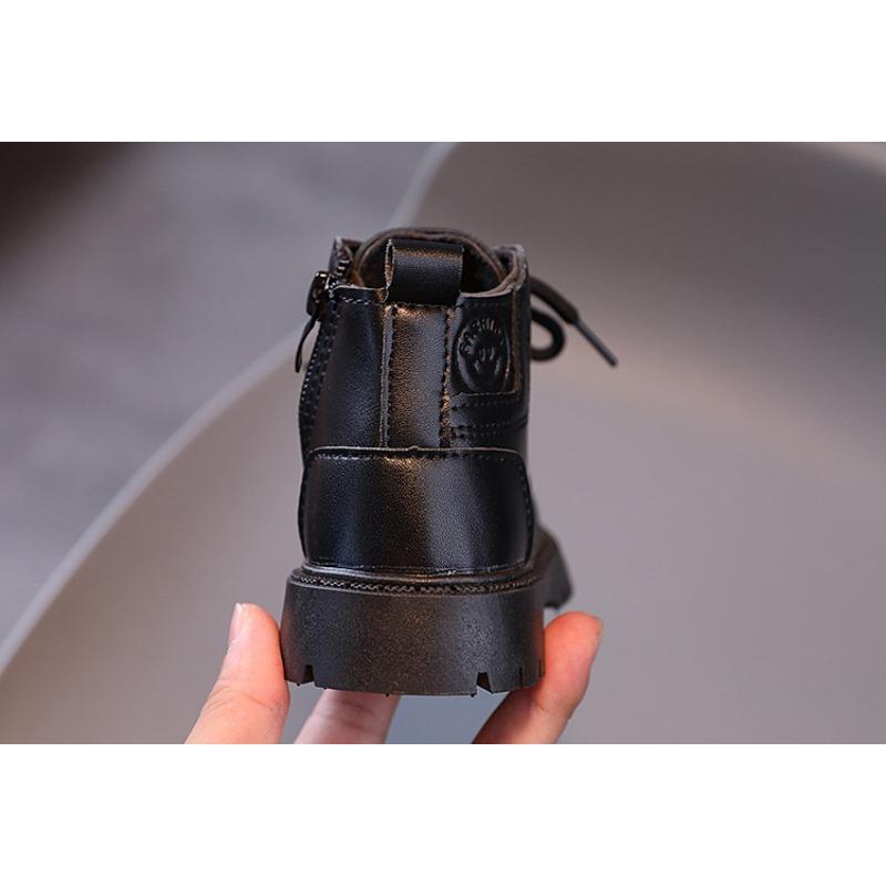 Детские ботинки Martin, осенне-зимние, новые, модные, британские, кожаные ботинки для девочек, короткие ботинки для мальчиков с мягкой подошвой