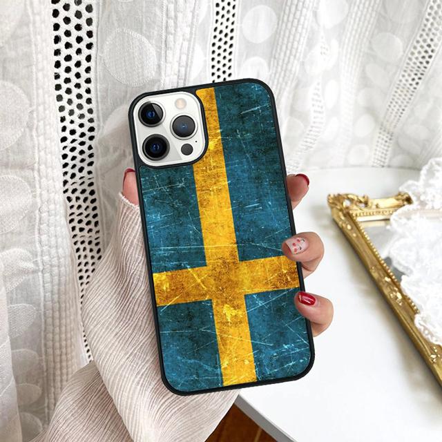Sweden Flag Phone Case For Samsung Galaxy S10 S22 S23 S24 Note 10 20 Lite S20 Plus S21 Ultra Back Cover