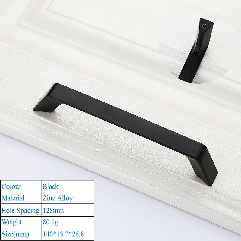 1 PC Modern Simplicity High Grade Decorative Furniture Hardware Bookcase Cabinet Closet Door Handle Zinc Alloy Push Pull Handle